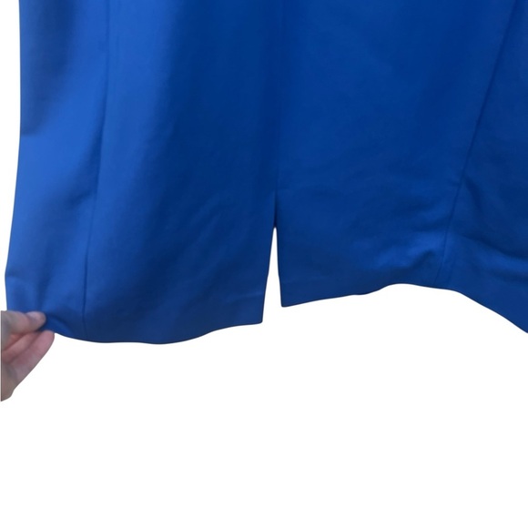 Lafayette 148 blue cotton blend sleeveless sheath dress office professional - Picture 8 of 12